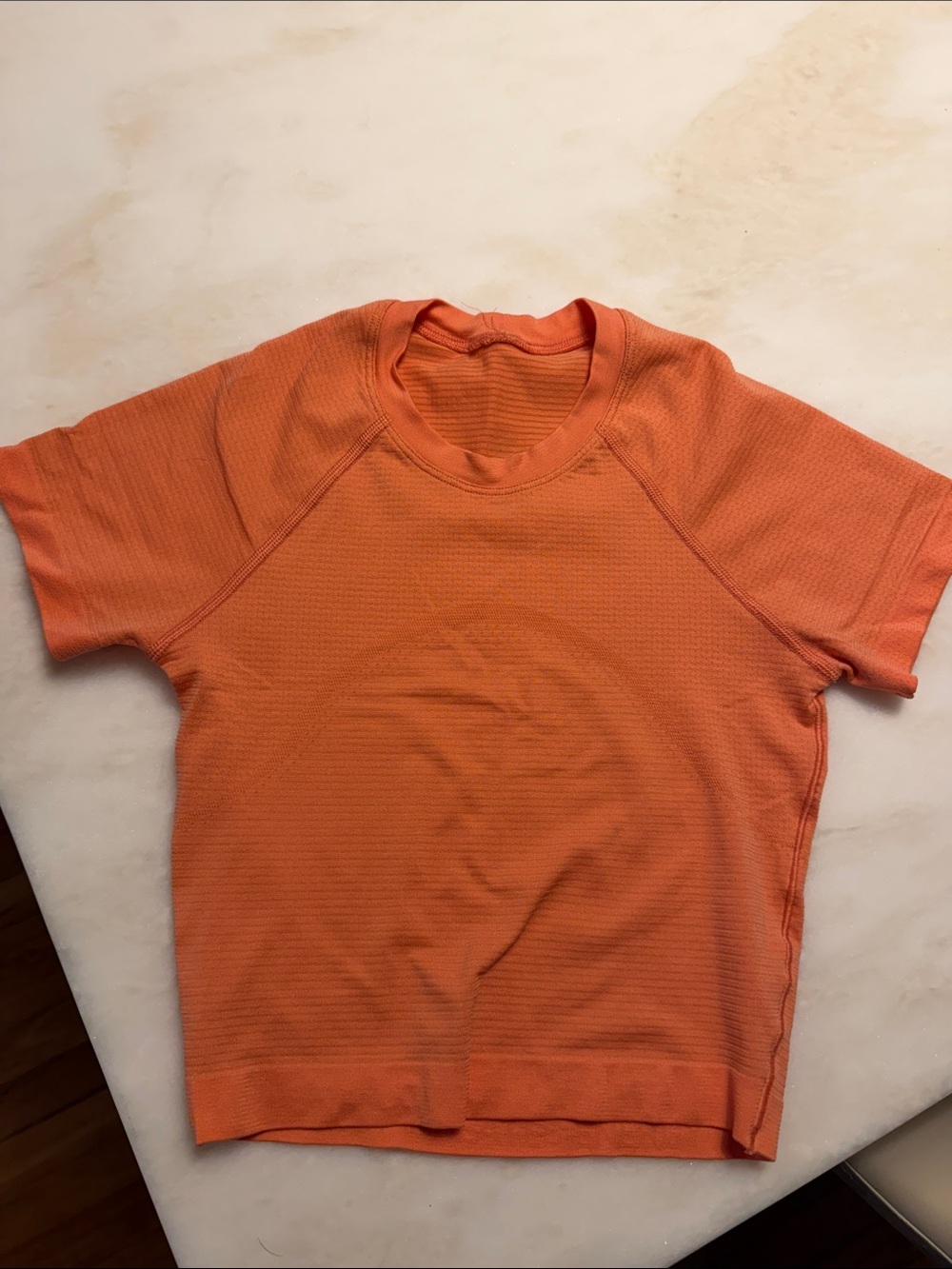 lululemon athletica Short-Sleeve Active Tee in Bright Orange